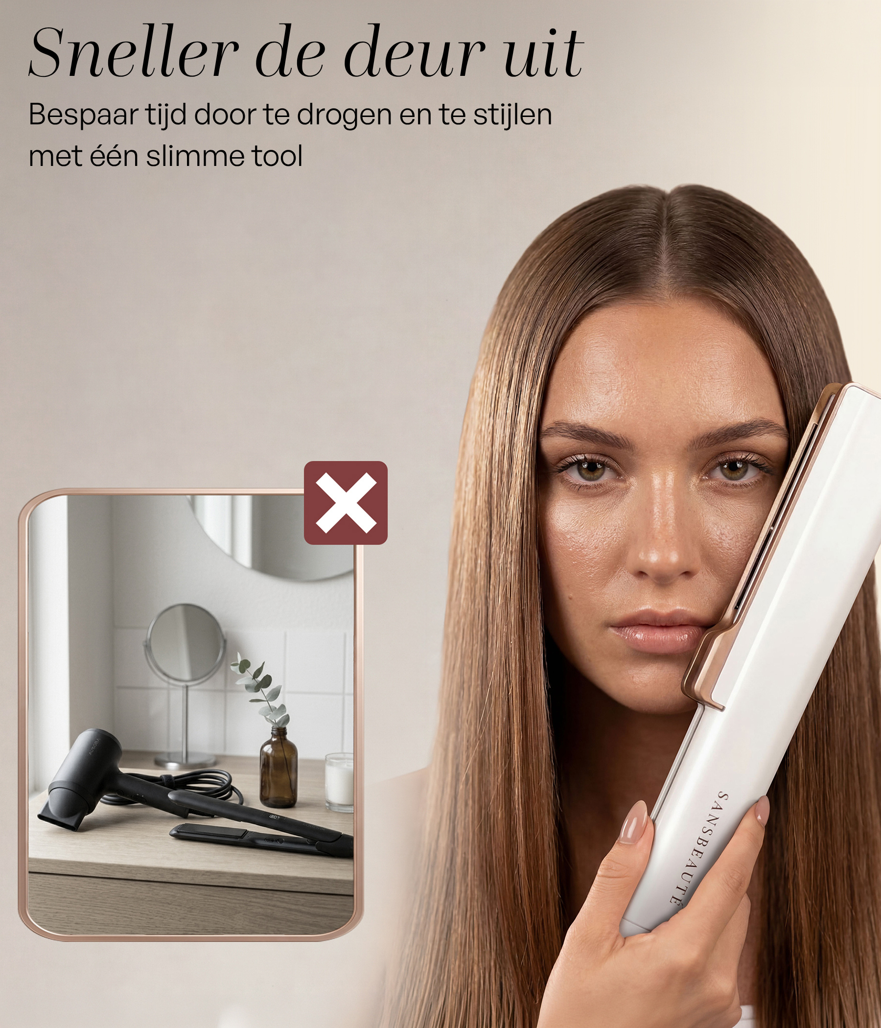 SANSBEAUTÉ® SANSTRAIGHT NASS-TROCKEN-GLÄTTEISEN
