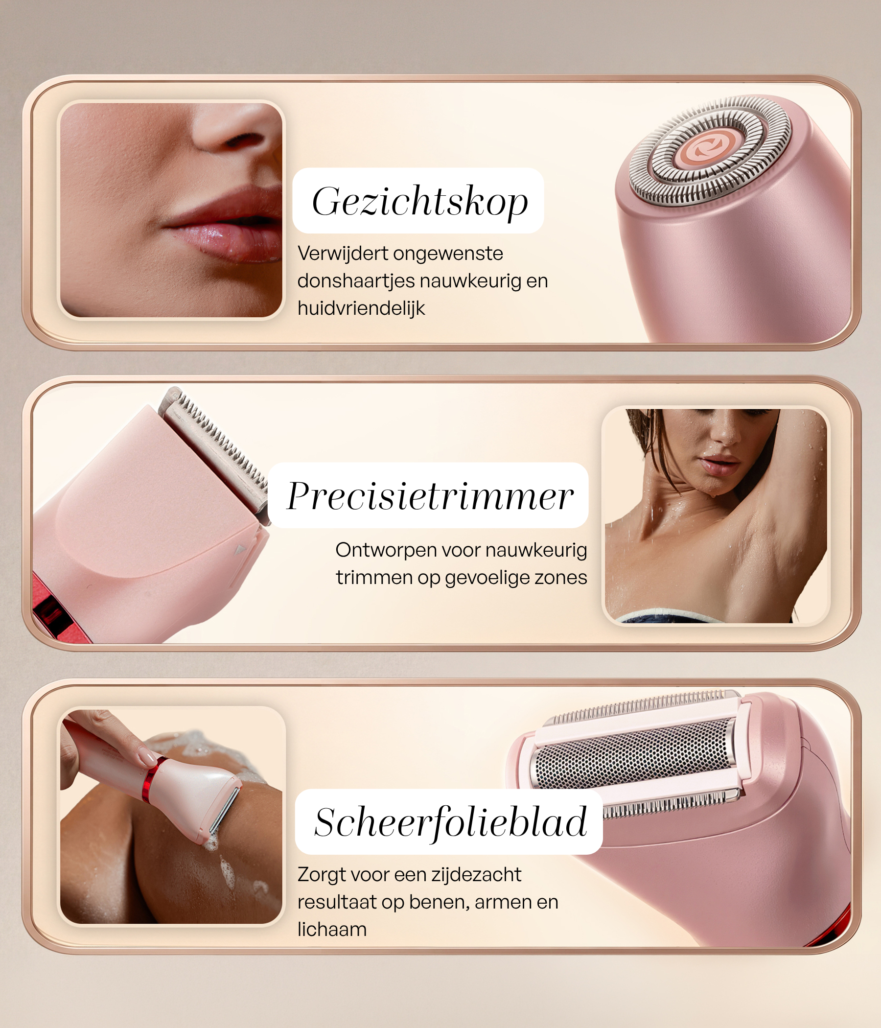 SANSBEAUTÉ® 3 IN 1 DAMENRASIERER