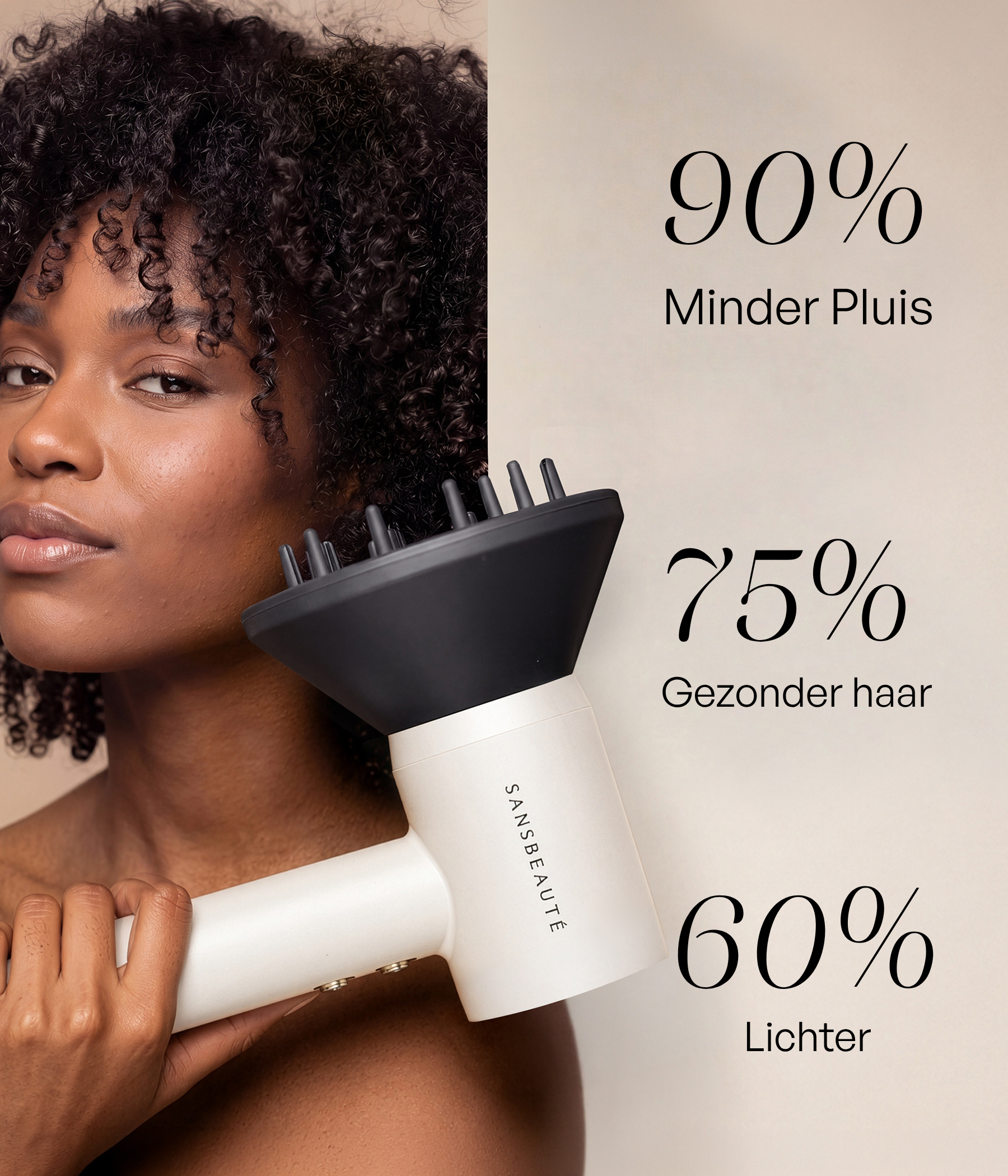 SANSBEAUTÉ® HAARTROCKNER MIT DIFFUSOR