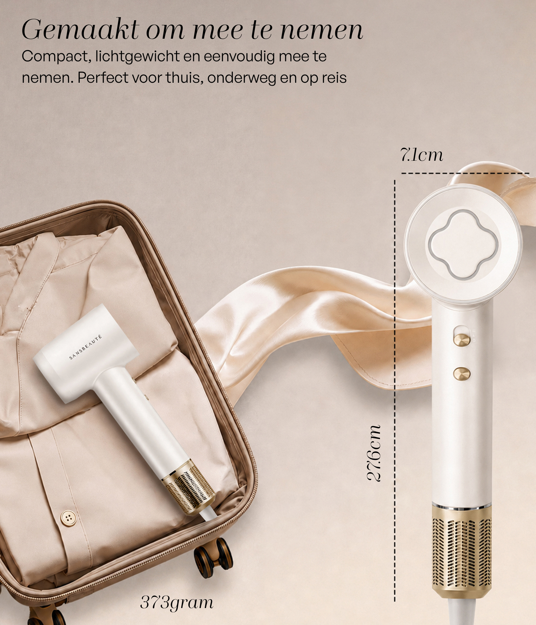 SANSBEAUTÉ® HAARTROCKNER MIT DIFFUSOR