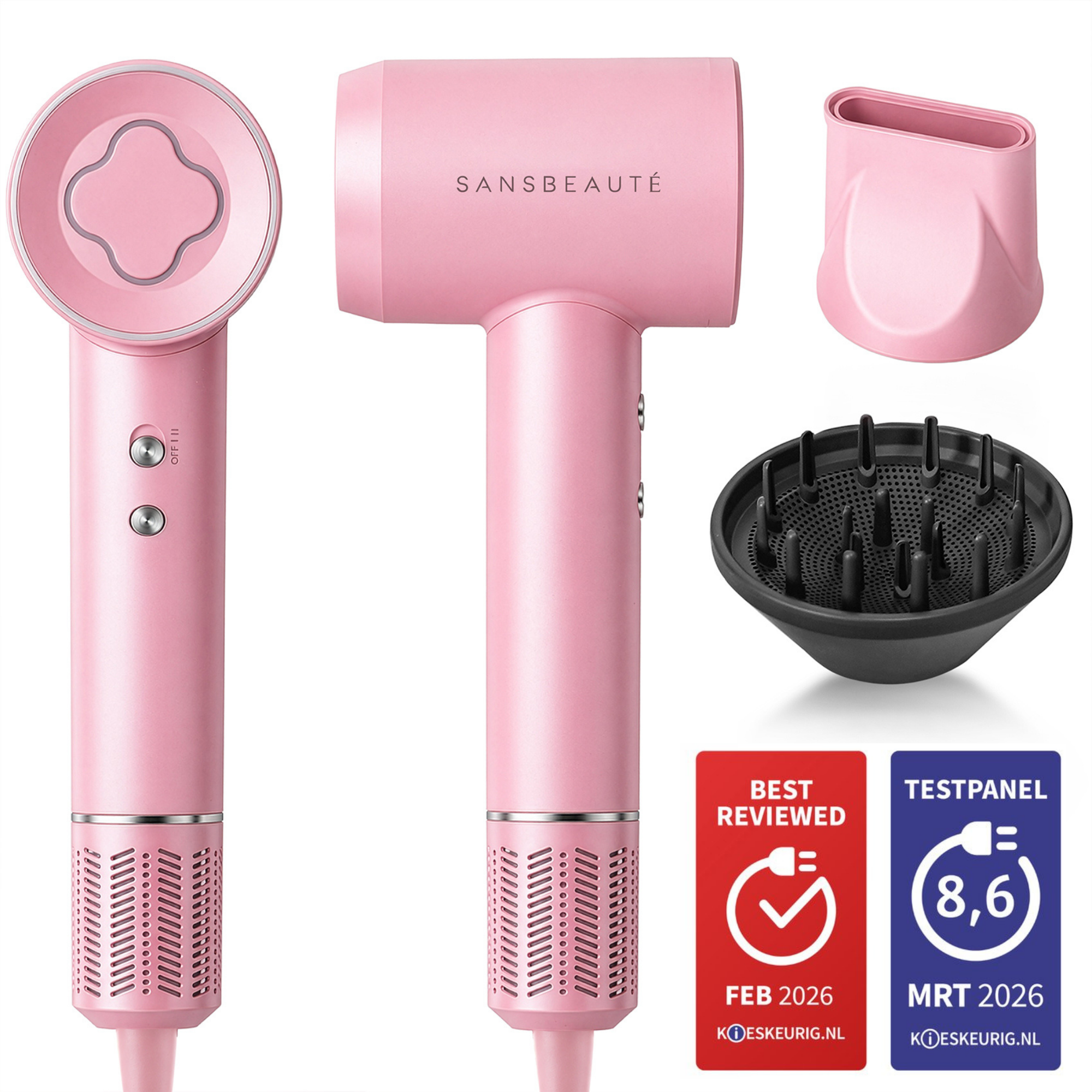SANSBEAUTÉ® HAARTROCKNER MIT DIFFUSOR