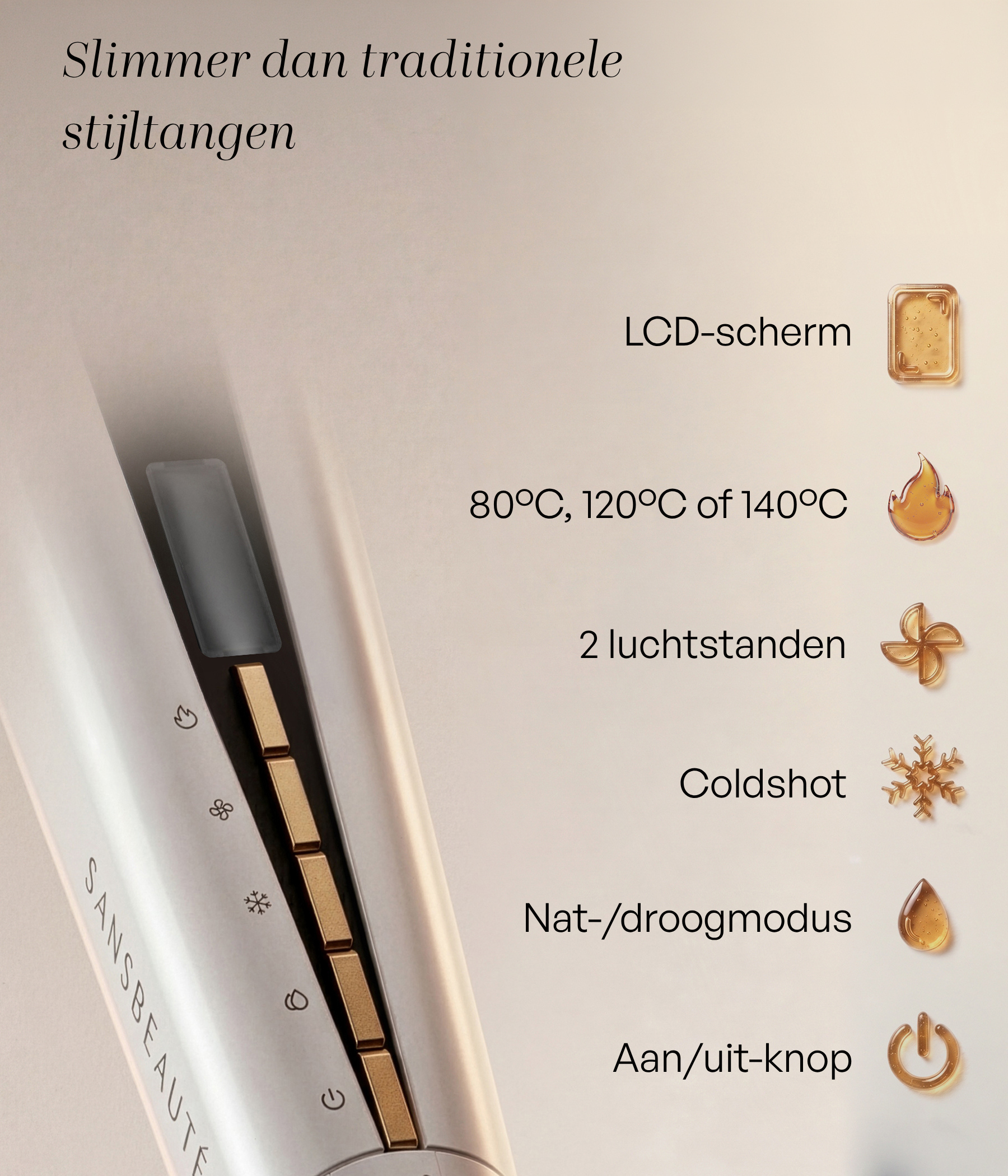 SANSBEAUTÉ® SANSTRAIGHT NASS-TROCKEN-GLÄTTEISEN