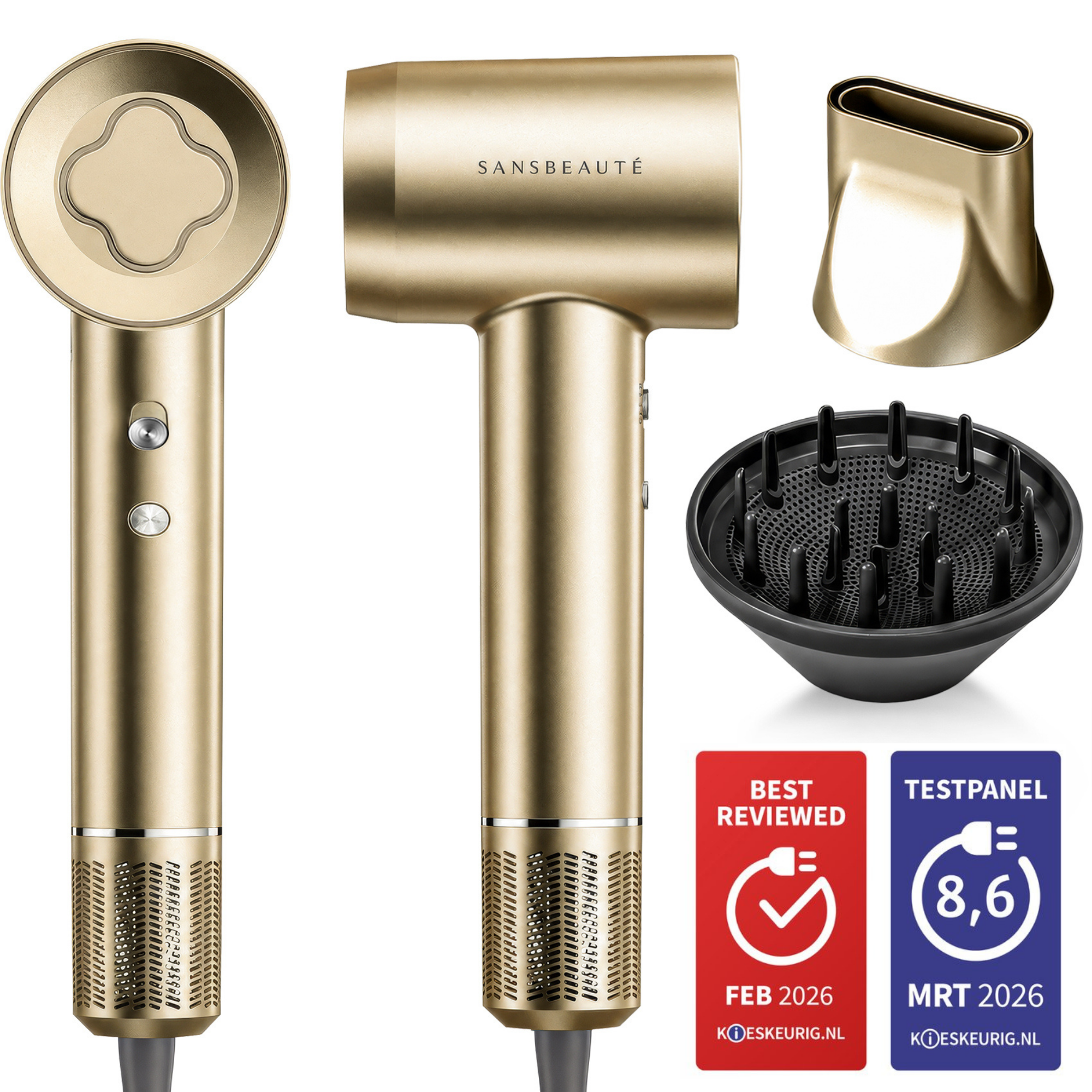 SANSBEAUTÉ® HAARTROCKNER MIT DIFFUSOR