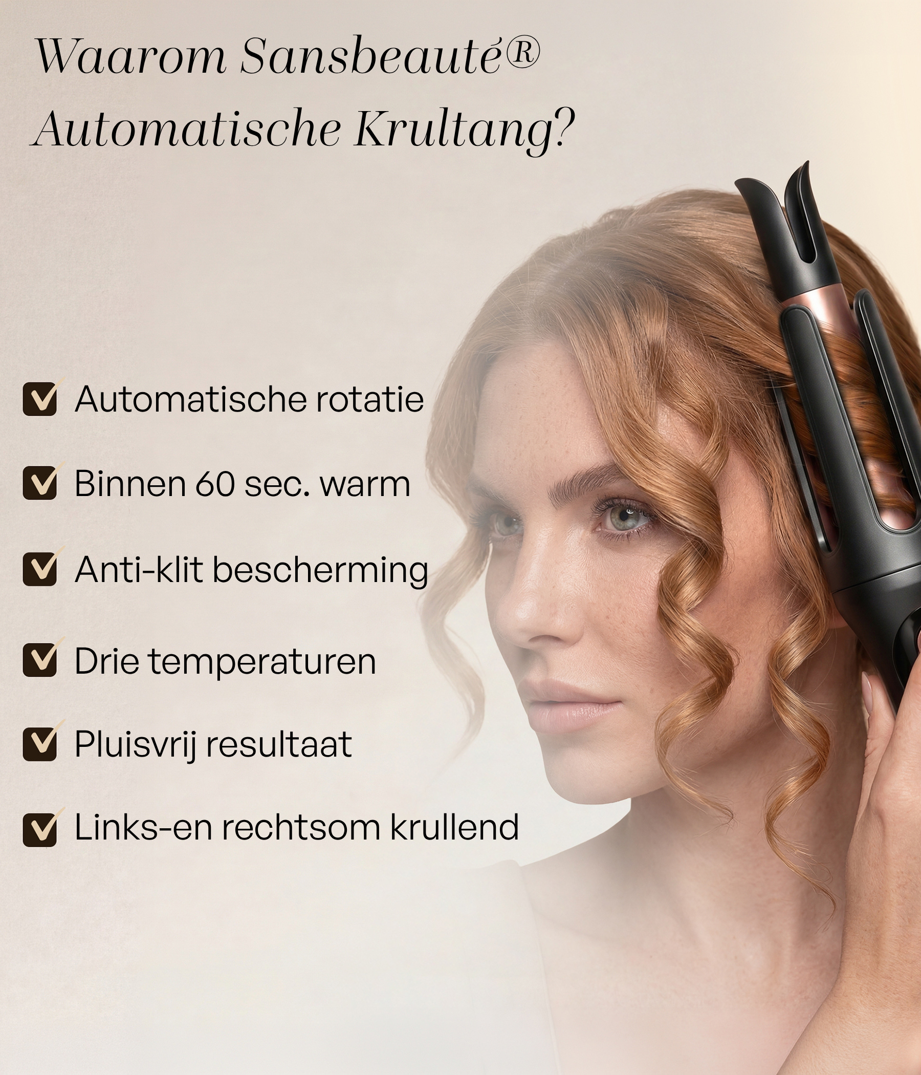 SANSBEAUTÉ® AUTOMATISCHE KRULTANG