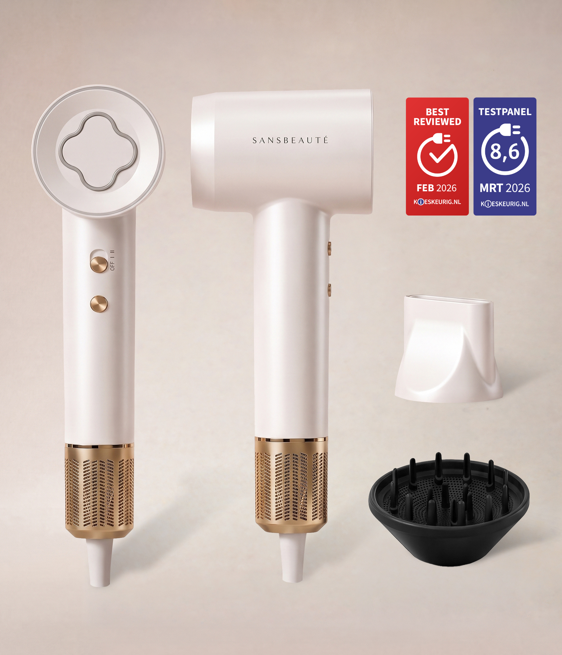 SANSBEAUTÉ® HAARTROCKNER MIT DIFFUSOR