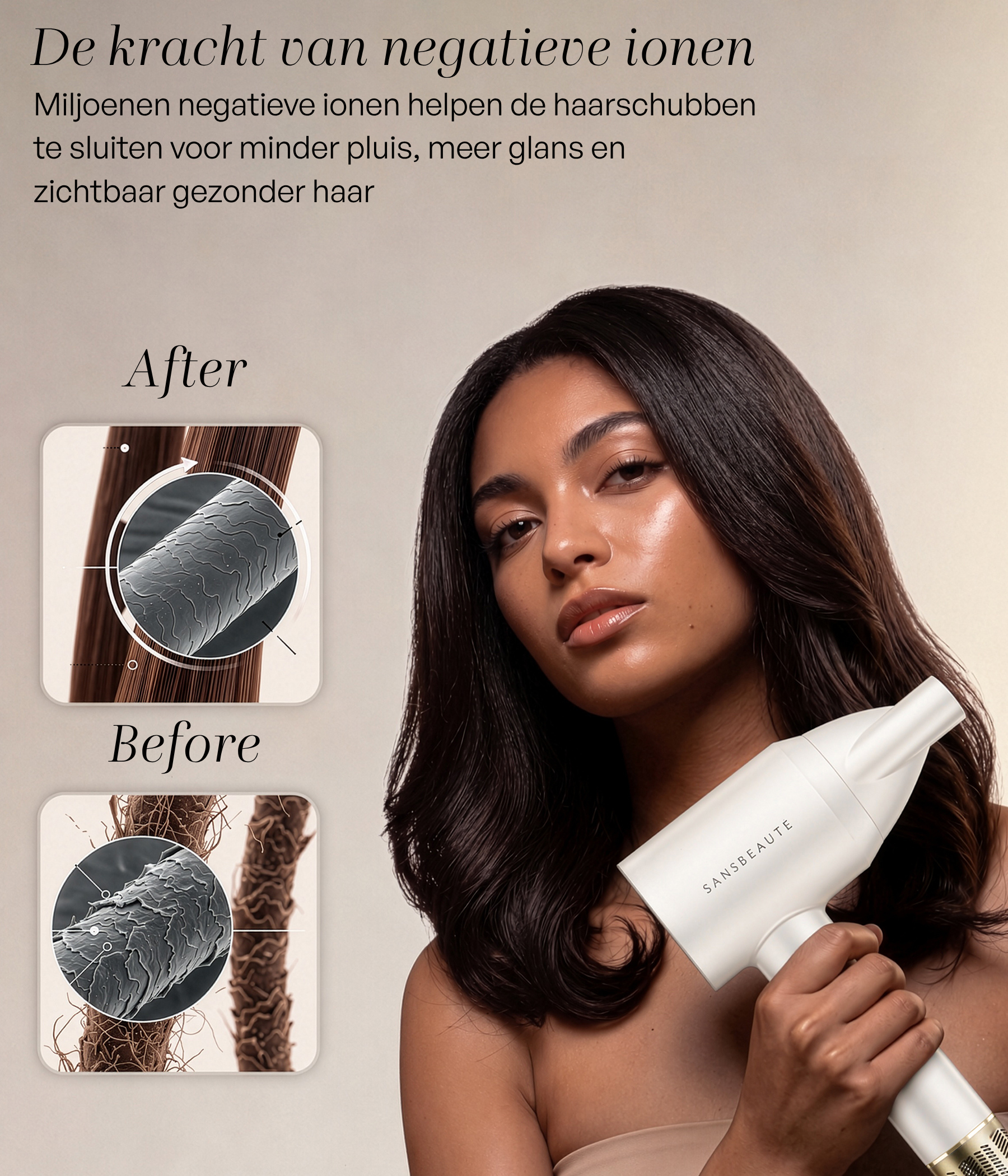 SANSBEAUTÉ® HAARTROCKNER MIT DIFFUSOR