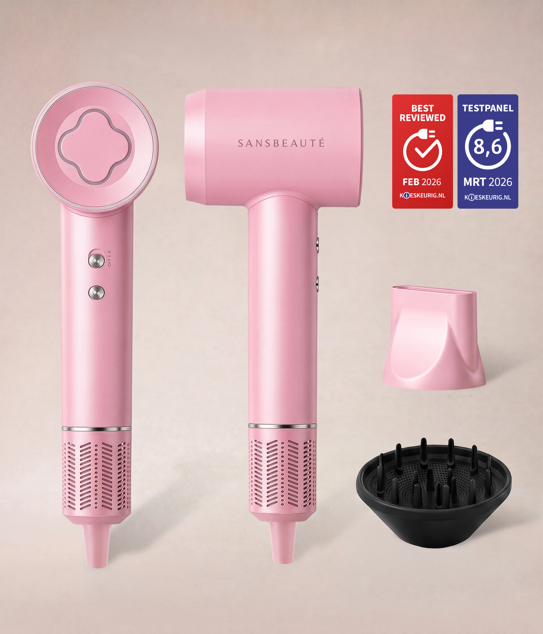 SANSBEAUTÉ® HAARTROCKNER MIT DIFFUSOR