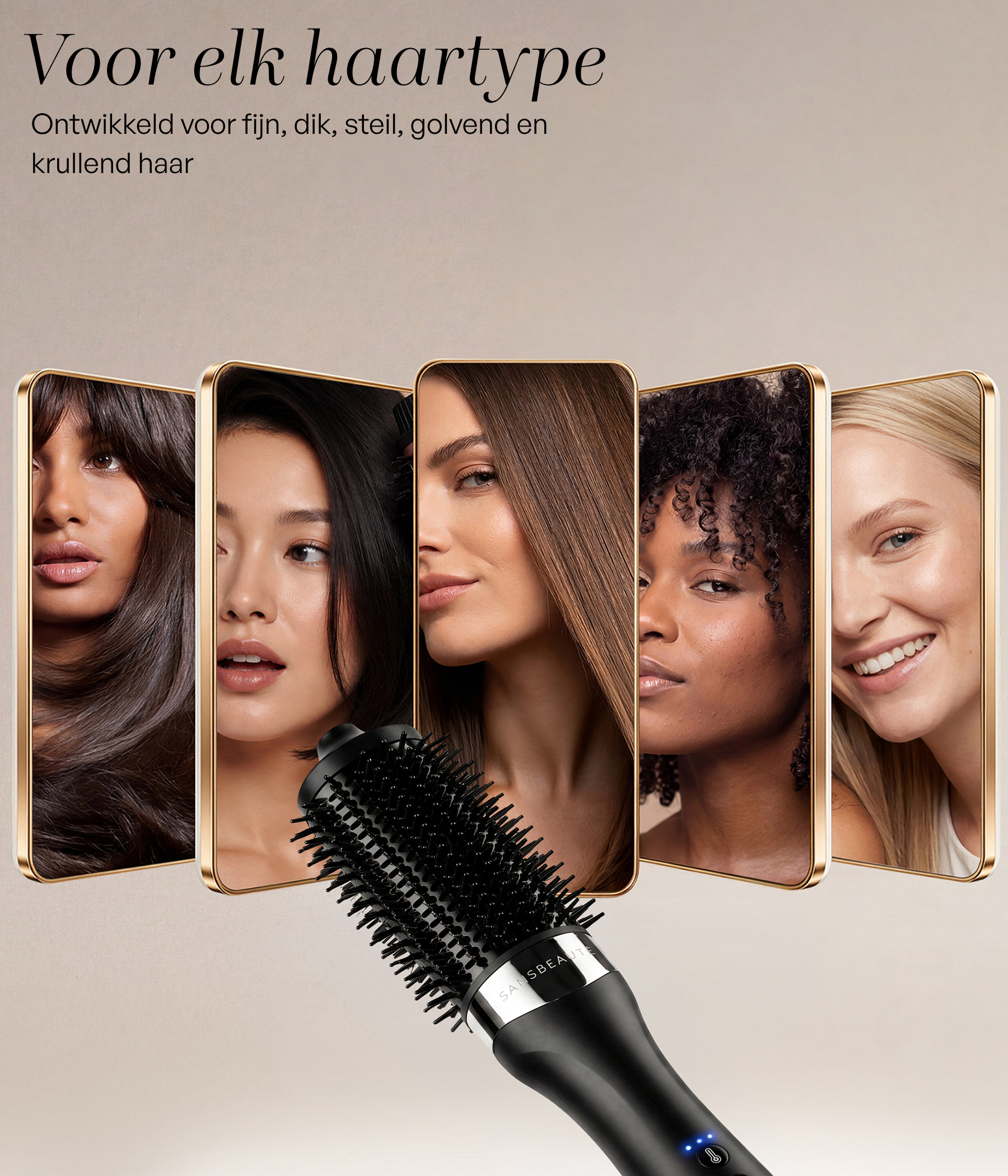 SANSBEAUTÉ® NASS-ZU-TROCKEN-HAAR-TROCKENBÜRSTE