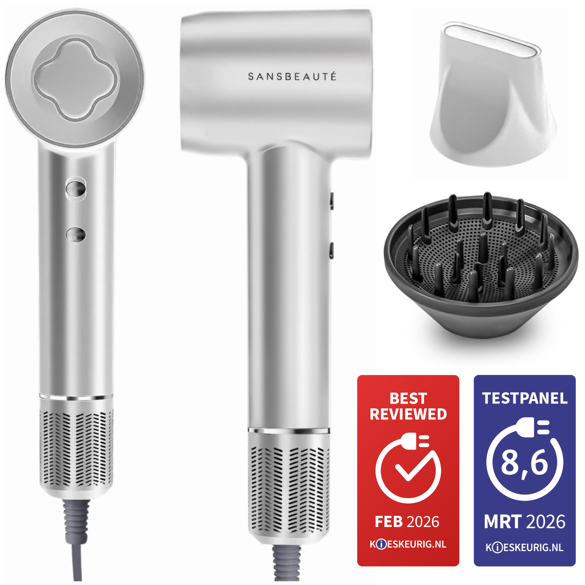 SANSBEAUTÉ® HAARTROCKNER MIT DIFFUSOR