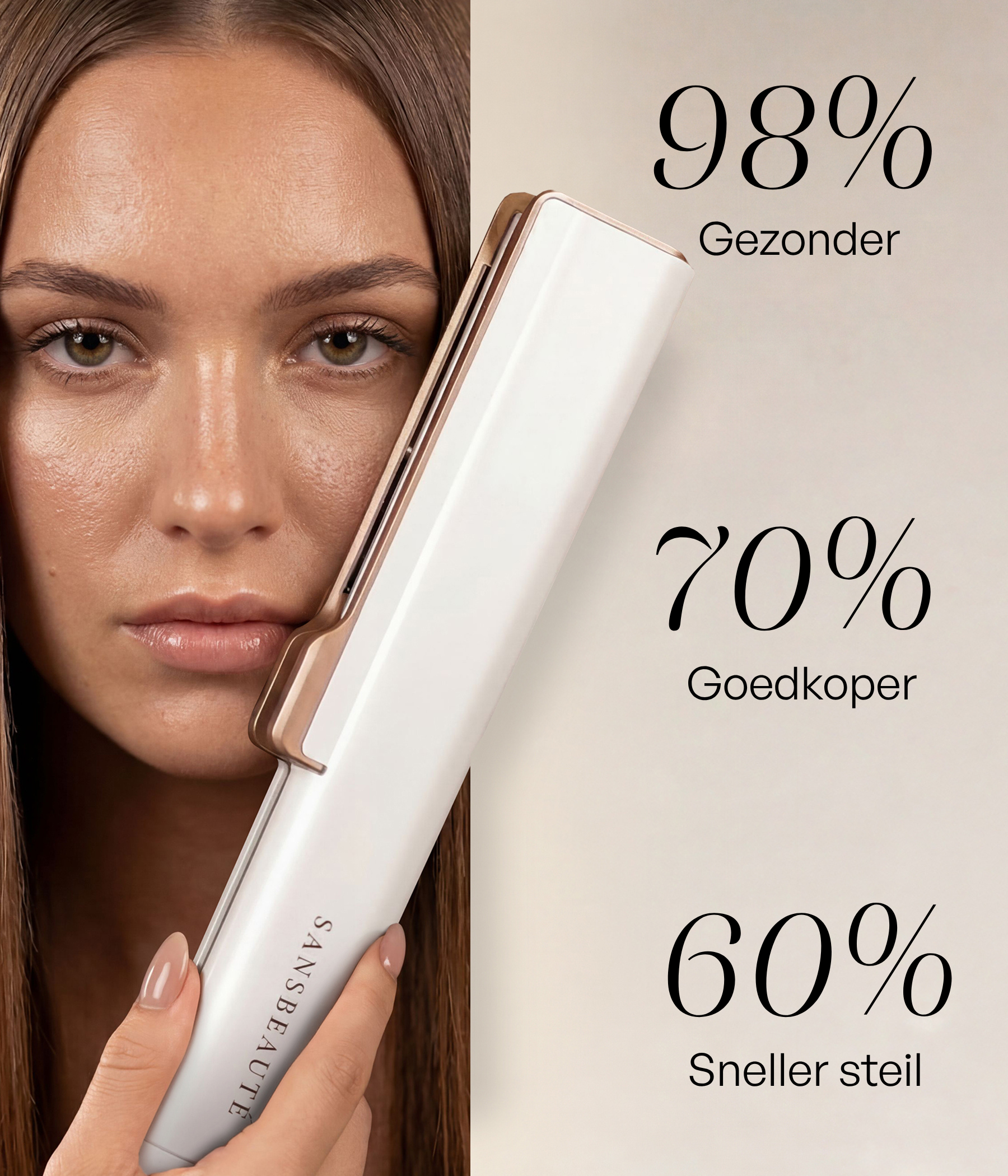 SANSBEAUTÉ® SANSTRAIGHT NASS-TROCKEN-GLÄTTEISEN