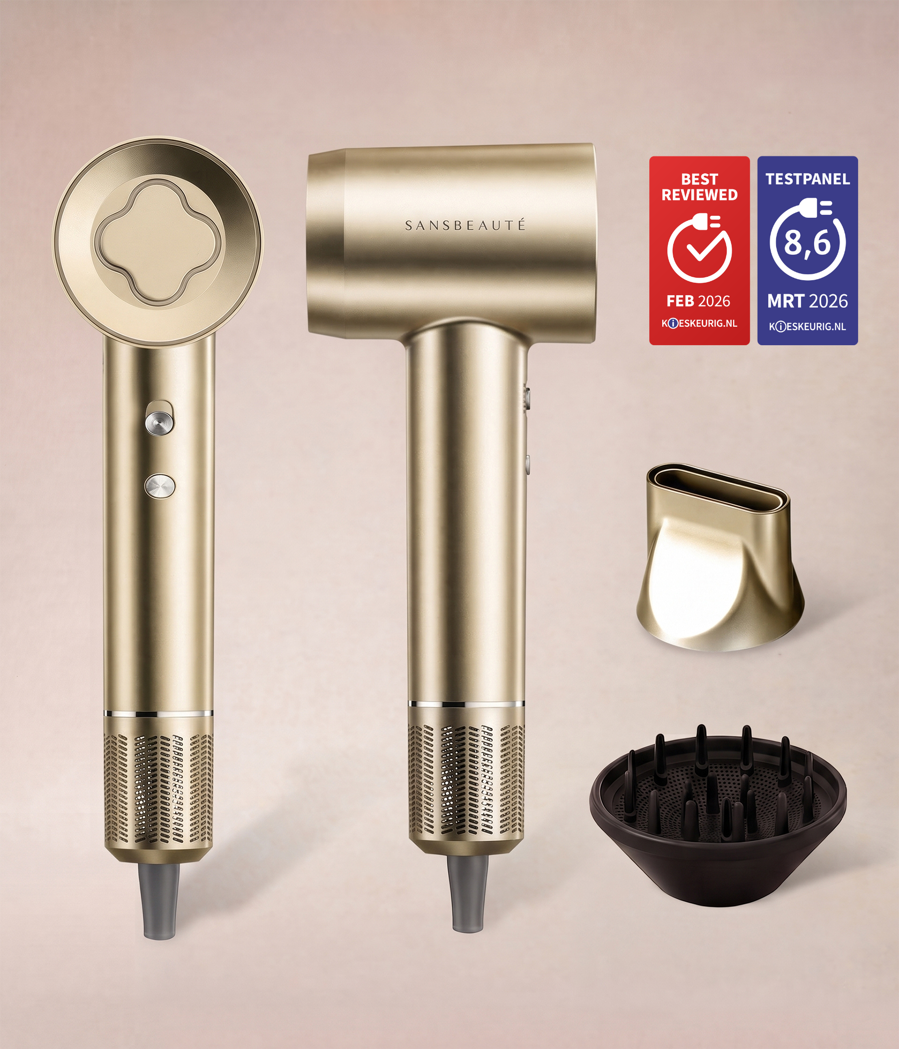 SANSBEAUTÉ® HAARTROCKNER MIT DIFFUSOR