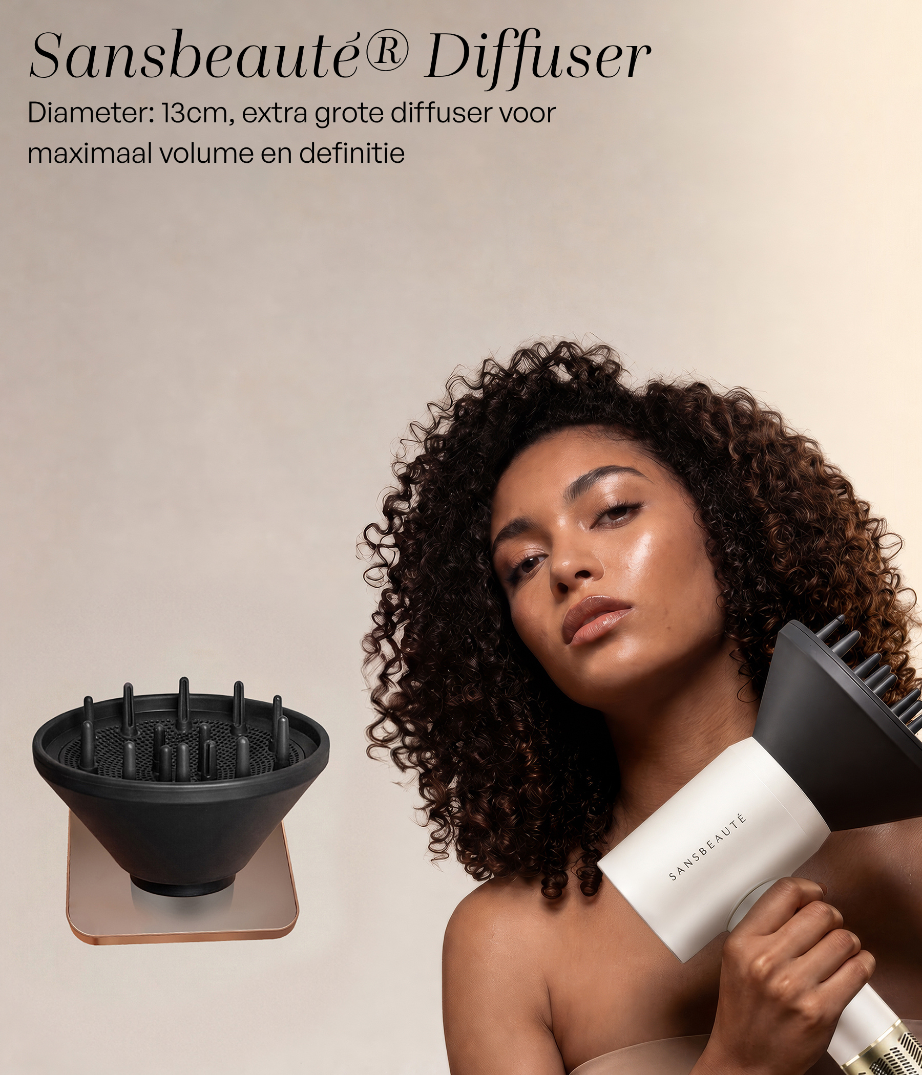 SANSBEAUTÉ® HAARTROCKNER MIT DIFFUSOR
