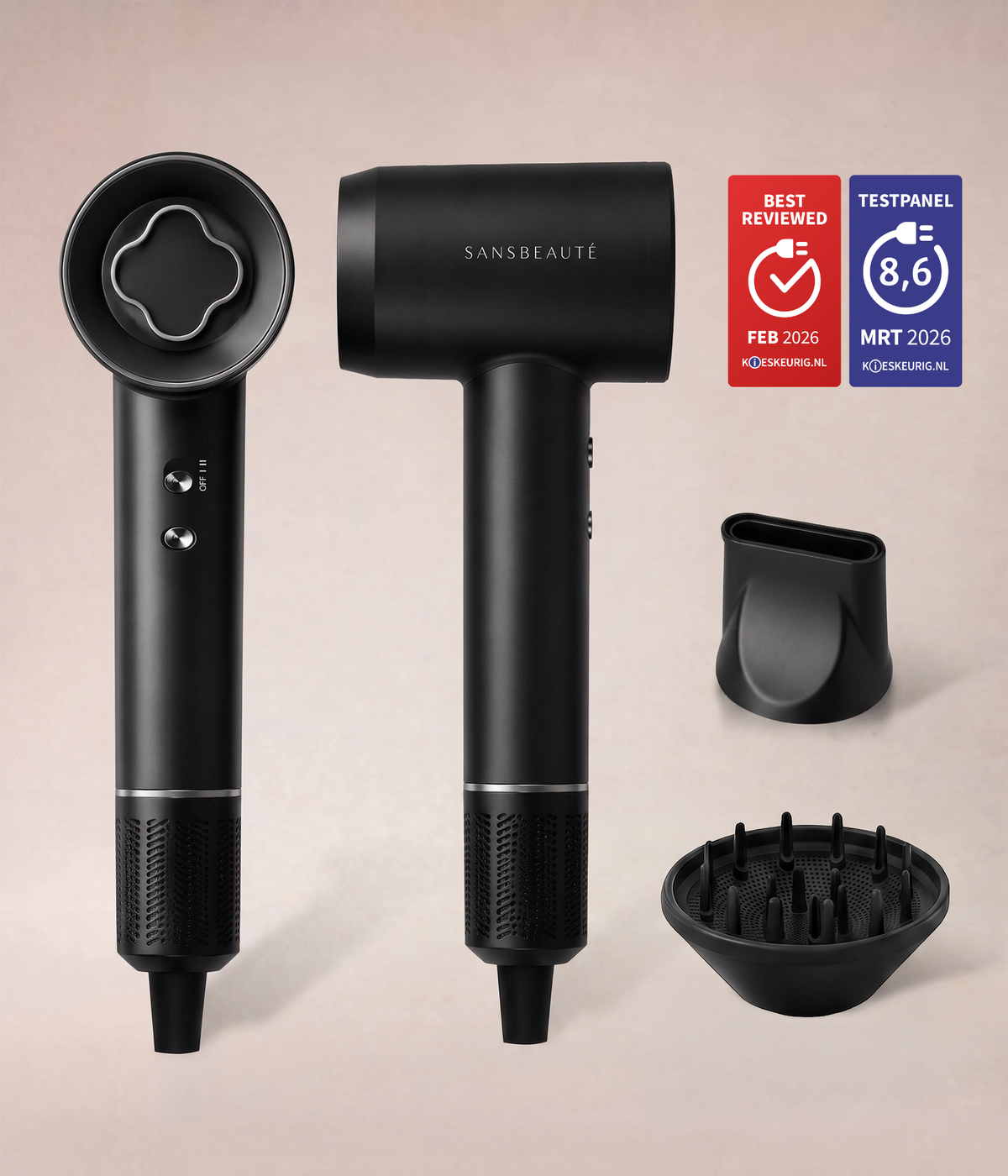 SANSBEAUTÉ® HAARTROCKNER MIT DIFFUSOR