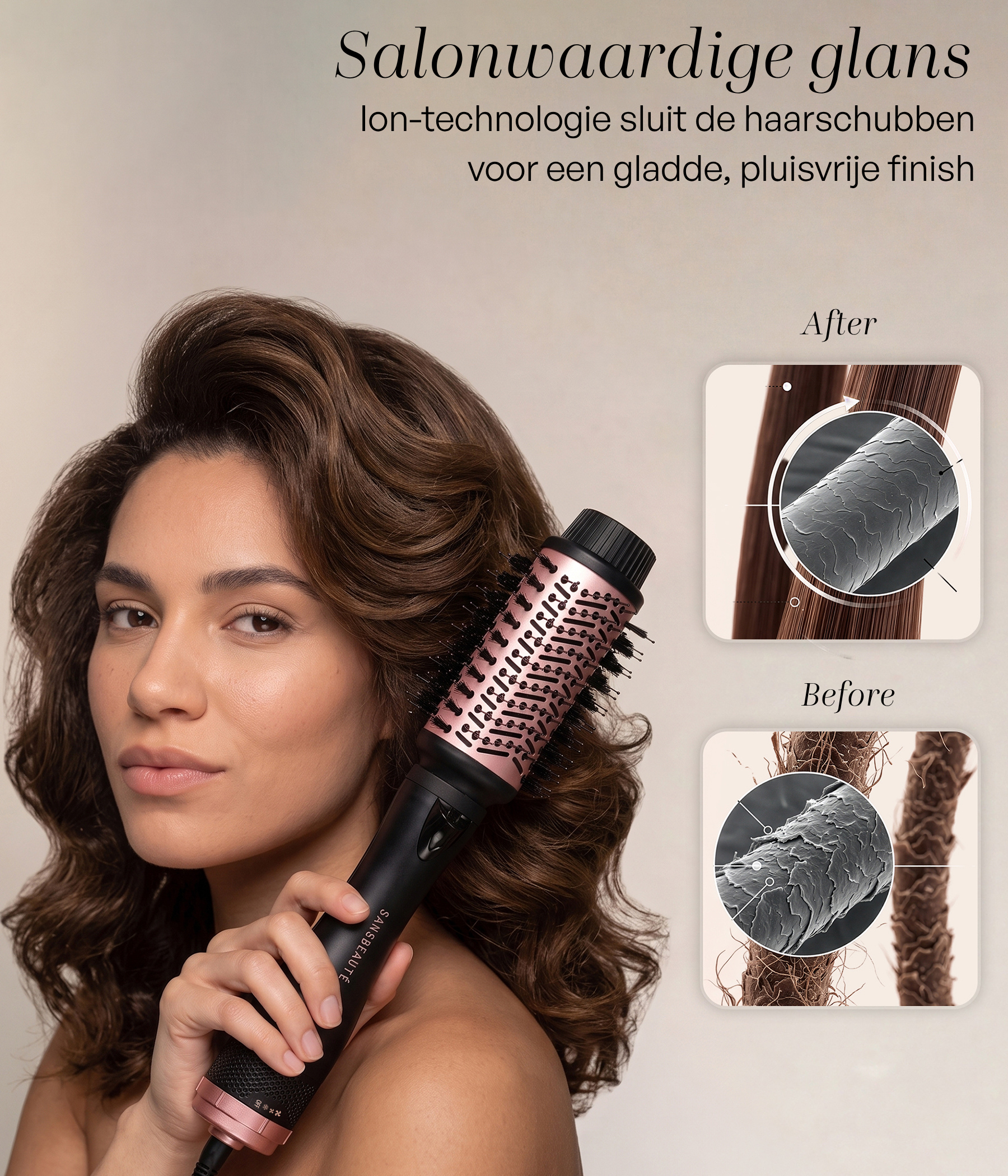 SANSBEAUTÉ® HAARTROCKENBÜRSTE - 4 IN 1