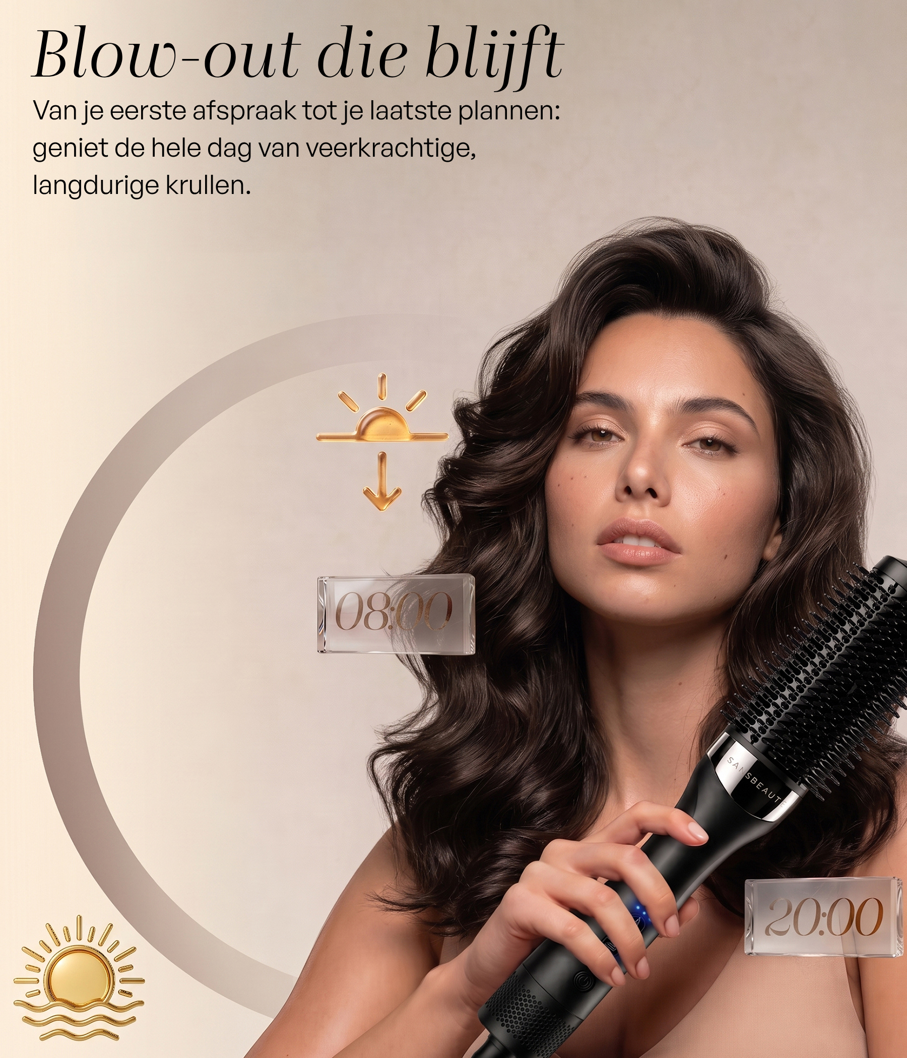 SANSBEAUTÉ® NASS-ZU-TROCKEN-HAAR-TROCKENBÜRSTE
